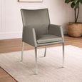 Katy Dining Armchair - Stainless Steel Legs - Variation Available