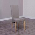 Italia Dining Chair - Set of 2 - Beige Fabric