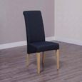 Italia Dining Chair - Set of 2 - Charcoal Fabric