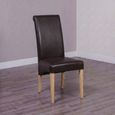 Richmond Dining Chair - Set of 2 - Matt Coco Bonded Leather