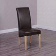 Wave Dining Chair - Set of 2 - Matt Coco Bonded Leather