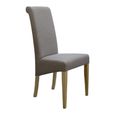 Italia Dining Chair - Set of 2 - Beige Fabric
