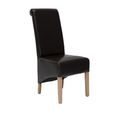 Richmond Dining Chair - Set of 2 - Brown Bonded Leather