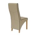 Wave Dining Chair - Set of 2 - Noir Contrast Piping Silverstone Matt Bone