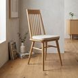 Clearance - Askett Dining Chair - Set of 2 - Slatted Back - Oak - A554
