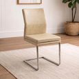 Katy Cantilever Dining Chair - Stainless Steel Legs - Variation Available