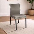 Katy Dining Chair - Anthracite Black Powder Coated Legs - Variation Available