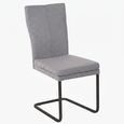Mario Cantilever Dining Chair - Anthracite Black Powder Coated Legs - Variation Available
