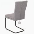 Mario Cantilever Dining Chair - Anthracite Black Powder Coated Legs - Variation Available