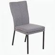 Mario Dining Chair - Anthracite Black Powder Coated Legs - Variation Available