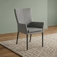 Mario Dining Armchair - Anthracite Black Powder Coated Legs - Variation Available