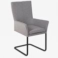 Mario Cantilever Dining Armchair - Anthracite Black Powder Coated Legs - Variation Available