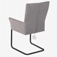 Mario Cantilever Dining Armchair - Anthracite Black Powder Coated Legs - Variation Available