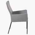 Mario Dining Armchair - Anthracite Black Powder Coated Legs - Variation Available