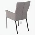 Mario Dining Armchair - Anthracite Black Powder Coated Legs - Variation Available