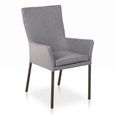 Mario Dining Armchair - Industrial Steel Legs - Variation Available