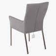 Mario Dining Armchair - Stainless Steel Legs - Variation Available