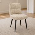 Bedford Dining Chairs - Set of 2 - Fabric - Oatmeal Chenille