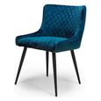 Malmo Dining Chair - Set of 2 - Blue Fabric
