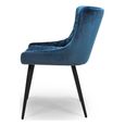 Malmo Dining Chair - Set of 2 - Blue Fabric