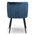 Malmo Dining Chair - Set of 2 - Blue Fabric