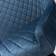 Malmo Dining Chair - Set of 2 - Blue Fabric