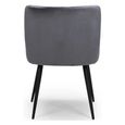 Malmo Dining Chair - Set of 2 - Grey Fabric