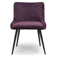 Malmo Dining Chair - Set of 2 - Purple Fabric