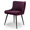 Malmo Dining Chair - Set of 2 - Purple Fabric