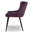 Malmo Dining Chair - Set of 2 - Purple Fabric