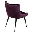 Malmo Dining Chair - Set of 2 - Purple Fabric