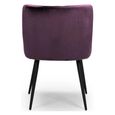 Malmo Dining Chair - Set of 2 - Purple Fabric