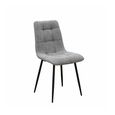 Newport Dining Chairs - Set of 4 - Fabric - Grey