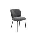 Opal Dining Chairs - Set of 2 - Fabric - Grey