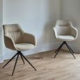 Boden Carver Dining Chair - Set of 2 - Natural Fabric