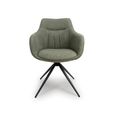 Boden Carver Dining Chair - Set of 2 - Green Fabric