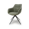 Boden Carver Dining Chair - Set of 2 - Green Fabric