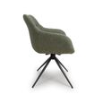 Boden Carver Dining Chair - Set of 2 - Green Fabric