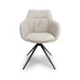 Boden Carver Dining Chair - Set of 2 - Natural Fabric