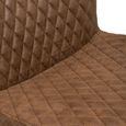 Charlie Cantilever Dining Chair - Set of 2 - Brown Faux Leather