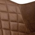 Charlie Dining Chair - Set of 2 - Brown Faux Leather