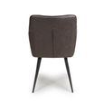 Charlie Dining Chair - Set of 2 - Grey Faux Leather