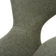 Perth Swivel Dining Chair - Set of 2 - Green Fabric