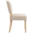 Alice Dining Chair - Set of 2 - Sand Fabric - Pale Legs