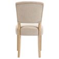 Alice Dining Chair - Set of 2 - Sand Fabric - Pale Legs