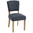 Alice Dining Chair - Set of 2 - Slate Fabric - Natural Legs