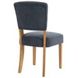 Alice Dining Chair - Set of 2 - Slate Fabric - Natural Legs