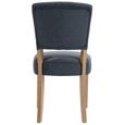 Alice Dining Chair - Set of 2 - Slate Fabric - Pale Legs