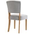 Alice Dining Chair - Set of 2 - Stone Fabric - Natural Legs