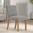 Baylor Dining Chair - Set of 2 - Low Back - Stone Fabric